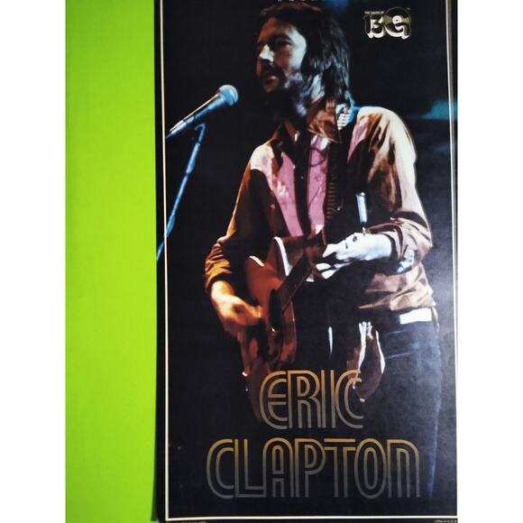 ERIC CLAPTON Vintage Rock Music Legend Poster 50 Years Old The Rocking 1970's - Picture 2 of 5